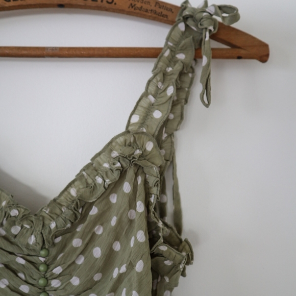 Lulu's Polka Dot Midi Dress - Picture 3 of 4